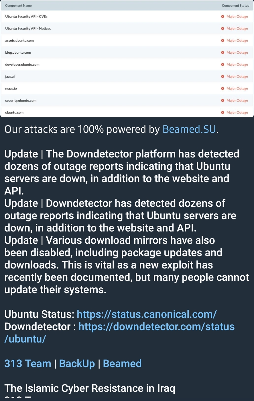 🚨  THREAT ALERT: MASSIVE ATTACK AGAINST OPEN SOURCE INFRASTRUCTURE – UBUNTU (CANONICAL) 🐧🚫🌐